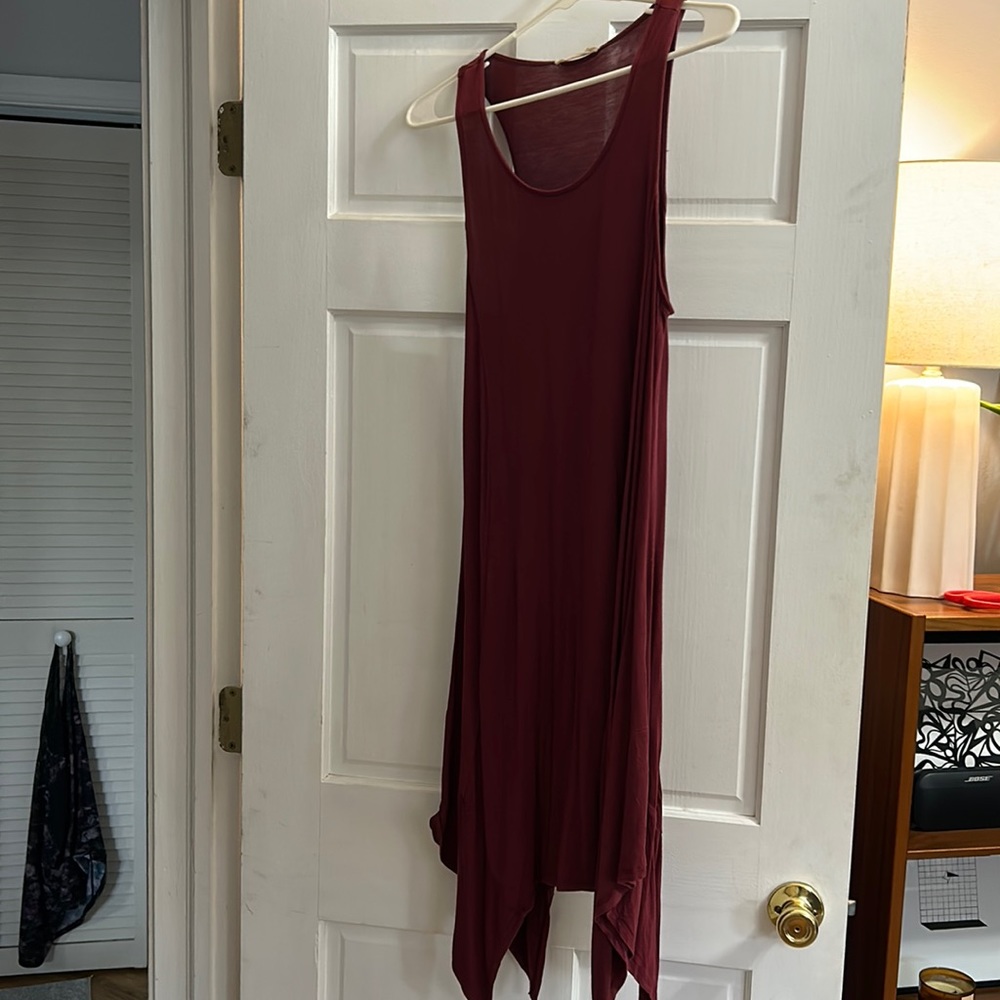 Asymmetrical beach cover up